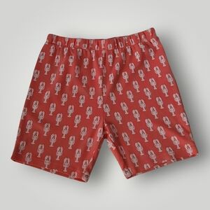 Vineyard Vines Girls 10 Lobster Shorts Pink Coral Preppy Coastal Summer Beach